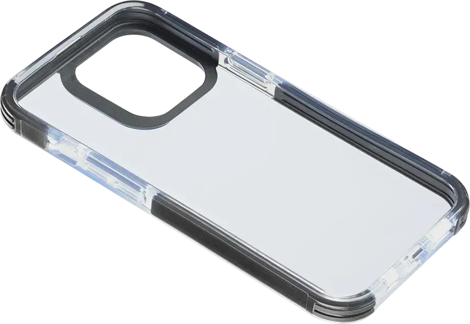 Cellularline Tetra Force Strong Guard Case for iPhone 14 Pro Max, TETRACIPH14PRMT, I.D.S. Shockproof Versaflex Material, Microban Antibacterial, Military Grade Drop Protection