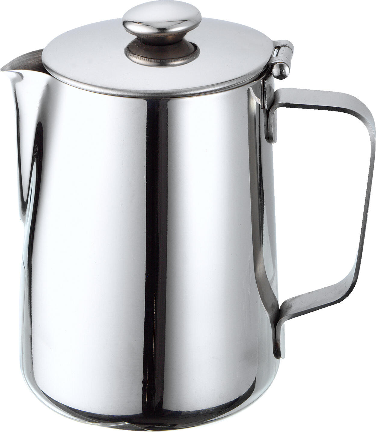 Pulsiva Sacra Tea and Coffee Pot, 350ml, Seamless Stainless Steel, Silver, Dishwasher Safe, 7.5cm Diameter, 11.1cm Height