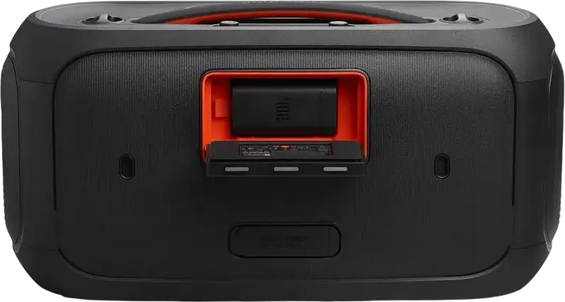 JBL PartyBox On-the-Go 2 Portable Audio System, 100W RMS, Bluetooth 5.4, 15h Battery, Dynamic Lightshow, Wireless Microphone with Echo, Black