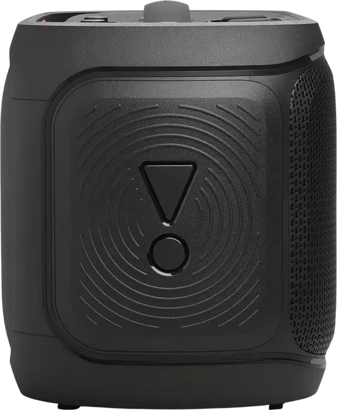 JBL PartyBox On-the-Go 2 Portable Audio System, 100W RMS, Bluetooth 5.4, 15h Battery, Dynamic Lightshow, Wireless Microphone with Echo, Black