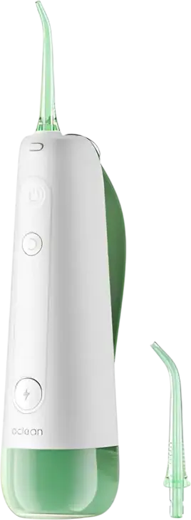 Портативный ирригатор для полости рта Oclean W10, 5 режимов интенсивности, 1400 пульсаций/мин, аккумулятор на 30 дней, 2 насадки, встроенный резервуар