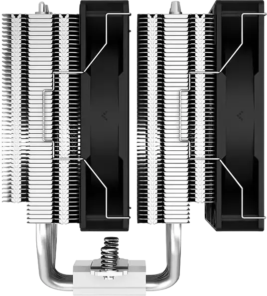 Cooler CPU Deepcool AG620 Dual-Tower, TDP 260W, 6 heatpipe-uri de cupru, 2 ventilatoare PWM de 120mm, Compatibil Intel LGA1851/1700/1200/2066/2011 si AMD AM5/AM4