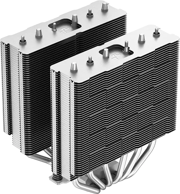 Cooler CPU Deepcool AG620 Dual-Tower, TDP 260W, 6 heatpipe-uri de cupru, 2 ventilatoare PWM de 120mm, Compatibil Intel LGA1851/1700/1200/2066/2011 si AMD AM5/AM4