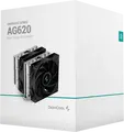Cooler CPU Deepcool AG620 Dual-Tower, TDP 260W, 6 heatpipe-uri de cupru, 2 ventilatoare PWM de 120mm, Compatibil Intel LGA1851/1700/1200/2066/2011 si AMD AM5/AM4
