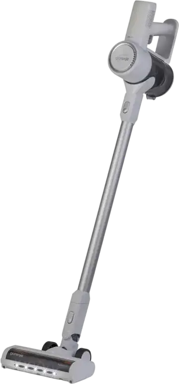 Aspirator Vertical Gorenje SVC216290FFW FreeForce, 130W, Baterie Li-Ion, Rezervor 0.5L, Perie Turbo, Iluminare LED, Alb