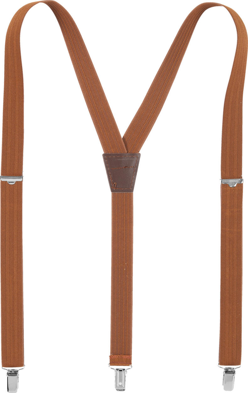 Jobeline Braces herringbone Y-shaped Suspenders with Metal Clips, Polyester-Spandex Blend, Universal Size, 120 cm Length, 2.5 cm Width