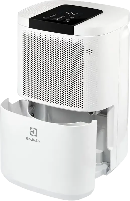 Electrolux EDH-12L Dehumidifier, 15 m2 Coverage, Digital LED Display, Electronic Sensor Control, On/Off Timer, Air Filter, White, 46x28x24 cm