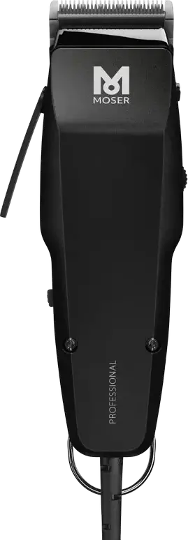 Moser ProfiLine 1400 Professional Hair Clipper, STAR BLADE Stainless Steel, MultiClick 0.7-18mm, Mains-Operated, Made in Germany, Black