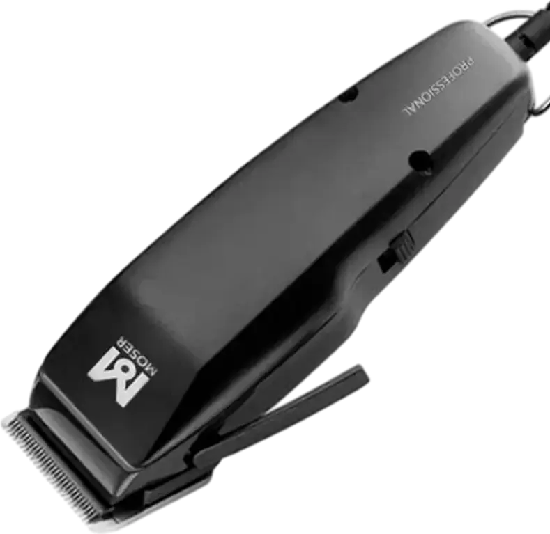 Moser ProfiLine 1400 Professional Hair Clipper, STAR BLADE Stainless Steel, MultiClick 0.7-18mm, Mains-Operated, Made in Germany, Black
