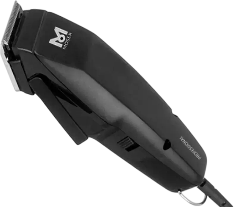 Moser ProfiLine 1400 Professional Hair Clipper, STAR BLADE Stainless Steel, MultiClick 0.7-18mm, Mains-Operated, Made in Germany, Black