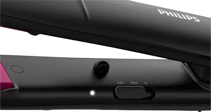 Philips StraightCare Essential BHS375/00 Hair Straightener, Keratin-Infused Ceramic Plates, ThermoProtect Technology, 180-220°C, Ion Conditioning