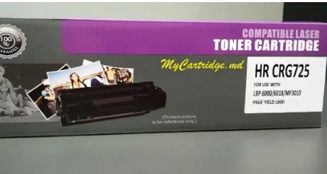KingTech CRG 725 285A KT Compatible Black Laser Toner Cartridge for Canon i-SENSYS LBP6000 LBP6030 MF3010 and HP LaserJet Pro P1102 P1212 M1210, 1600 Pages