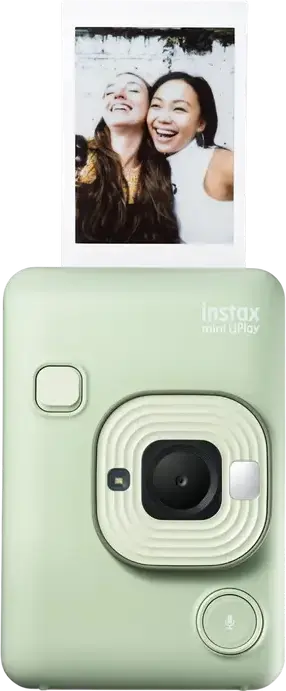 Fujifilm Instax Mini LiPlay Hybrid Instant Camera and Smartphone Printer, 2.7-inch LCD, CMOS Sensor, Micro SD Slot, Sound Recording, Matcha Green