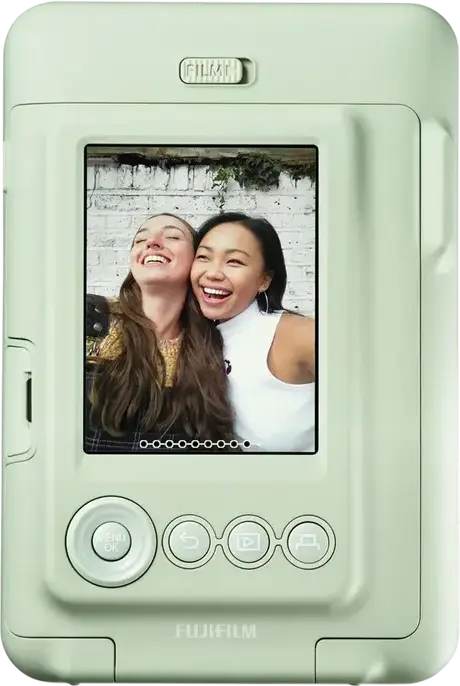 Fujifilm Instax Mini LiPlay Hybrid Instant Camera and Smartphone Printer, 2.7-inch LCD, CMOS Sensor, Micro SD Slot, Sound Recording, Matcha Green
