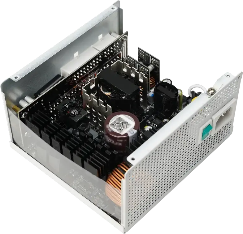 Sursa Alimentare Deepcool GamerStorm PQ1200G WH 1200W, Eficienta 80+ Gold, Fully Modular ATX 12V 3.1, Albă, Ventilator Dynamic FDB, Cablu PCIe 5.0 12V-2x6