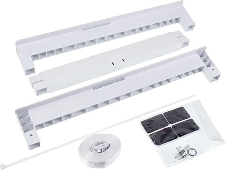 Wpro CDS102 Stacking Kit for Washing Machine and Dryer, White, Fits 45-60 cm Depth, Compatible with Whirlpool Indesit Hotpoint Bauknecht, eSafe-in-lock