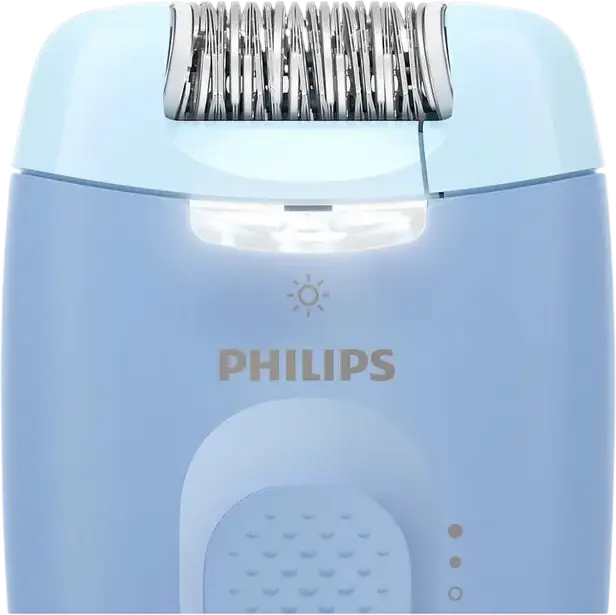Philips BRE247/00 Series 4000 Corded Epilator for Body and Bikini, 2 Speed Settings, Integrated LED Light, Washable Head, with Shaving Head and Glove