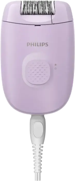 Epilator cu fir Philips BRE237/00 Series 2000, 3-in-1 Epilare Rasnet Trimare, 20 Pense, Lumina LED, Cap Lavabil, Violet