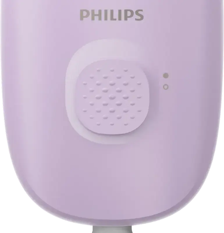 Epilator cu fir Philips BRE237/00 Series 2000, 3-in-1 Epilare Rasnet Trimare, 20 Pense, Lumina LED, Cap Lavabil, Violet