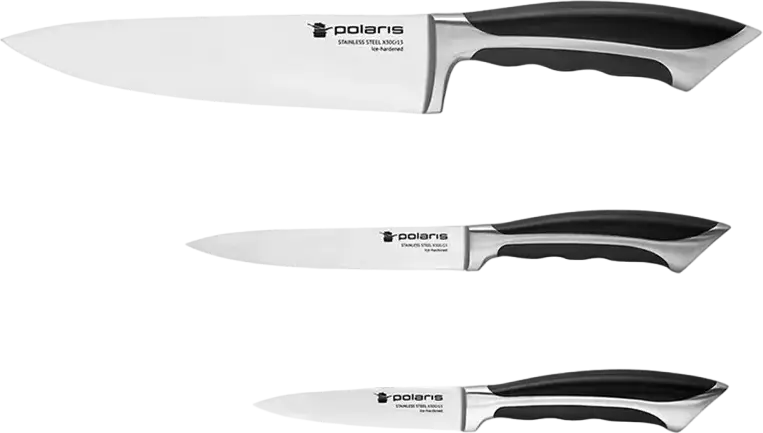 Set de Cuțite Polaris Millennium-3SS, Negru