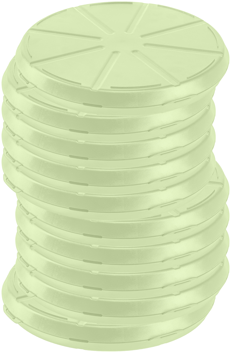 elasto REuse Yari Neo Reusable Pizza Box, Green, 35.8cm Diameter, Thermoplastic, BPA Free, Microwave and Dishwasher Safe, Climate-Positive, Recyclable