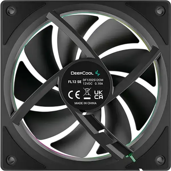 Ventilator PC Case Deepcool FL12 SE 120mm ARGB, Rulment Hidraulic, PWM 400-1900 RPM, Flux de Aer 50.7 CFM, 28.6 dBA, Negru