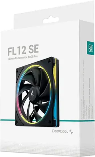 Ventilator PC Case Deepcool FL12 SE 120mm ARGB, Rulment Hidraulic, PWM 400-1900 RPM, Flux de Aer 50.7 CFM, 28.6 dBA, Negru