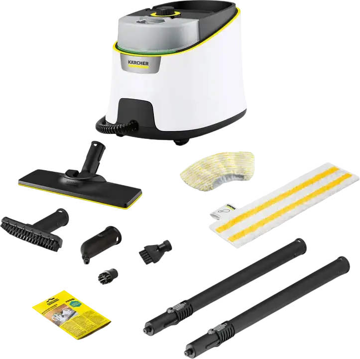 Пароочиститель Karcher SC 4 Deluxe EasyFix 1.513-460.0, 2250 Вт, Давление 4 бар, Съемный бак 1300 мл, Насадка EasyFix, Белый