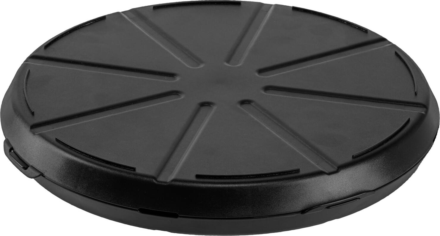 elasto REuse elasto GmbH & Co. KG Reusable pizza box Yari Neo Mehrweg Pizza-Box Yari Neo Reusable pizza box Yari Neo; 35.8x4.9 cm (ØxH); black; round; 10 piece / pack Mehrweg Pizza-Box Yari Neo; 35.8x4.9 cm (ØxH); schwarz; rund; 10 Stück / Pack This eco-conscious reusable pizza box is made of thermoplastic material using a climate-positive manufacturing process. Reusable, up to 100 % recyclable and naturally BPA free. The top and base can be easily and securely inserted into each other to seal the container. Suitable for the microwave, (industrial) dishwasher and fridge. Provides reliable temperature resistance between 0 °C and +60 °C. Not suitable for the oven. Stackable. Orders of 100 pieces or more can be customized with your desired logo. Die umweltbewusste Mehrweg Pizza-Box ist aus thermoplastischem Kunststoff klima-positiv hergestellt. Wiederverwendbar, zu 100 % recycelbar und natürlich BPA frei. Die Oberteile lassen sich zum Verschließen leicht ineinander stecken. Für die Mikrowelle, die (Industrie-)Spülmaschine und den Kühlschrank geeignet. Die Temperaturbeständigkeit ist zwischen 0°C und +60°C zuverlässig gewährleistet. Nicht für den Backofen geeignet. Stapelbar. Eine Veredelung mit Ihrem Wunsch-Logo ist ab 100 Stück möglich.