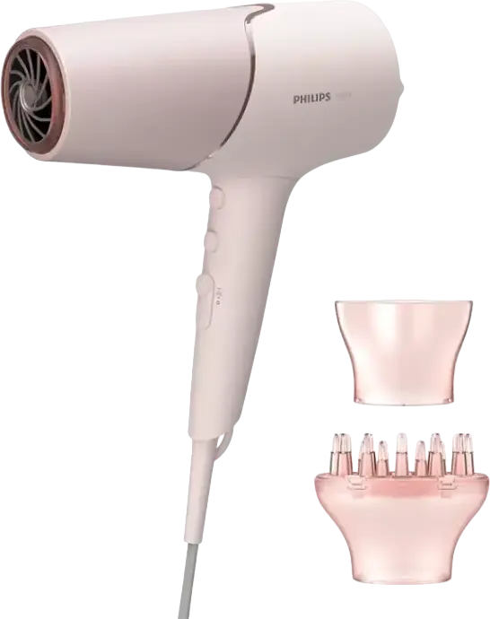 Фен для волос Philips BHD530/00 серии 5000, 2300 Вт, термозащита ThermoShield, минеральная ионизация, с диффузором и концентратором