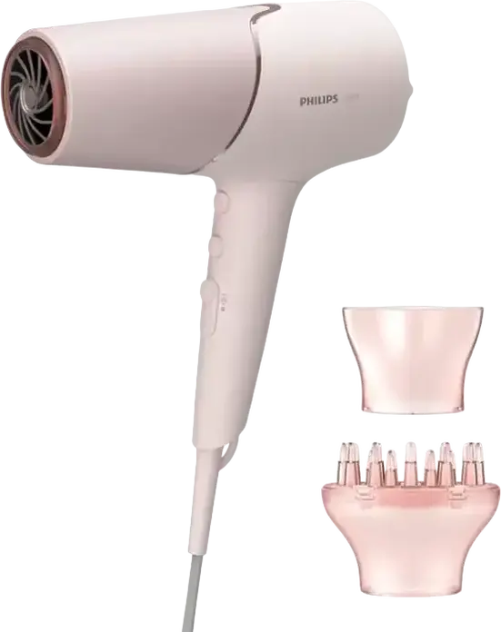 Фен для волос Philips BHD530/00 серии 5000, 2300 Вт, термозащита ThermoShield, минеральная ионизация, с диффузором и концентратором