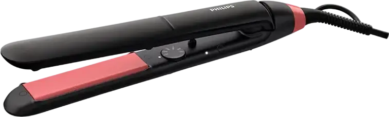 Philips StraightCare Essential BHS376/00 Hair Straightener, Keratin-Infused Ceramic Plates, ThermoProtect Technology, 160-230°C, 6 Temp Settings, Black