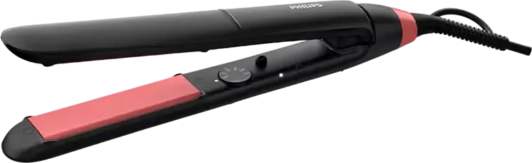 Philips StraightCare Essential BHS376/00 Hair Straightener, Keratin-Infused Ceramic Plates, ThermoProtect Technology, 160-230°C, 6 Temp Settings, Black