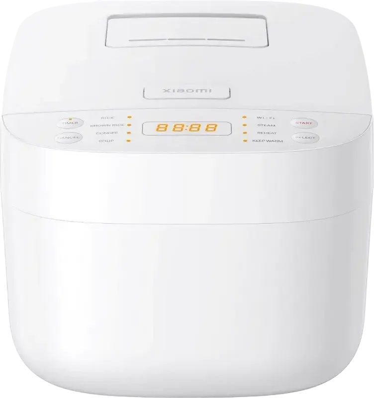Xiaomi Smart Multifunctional Rice Cooker, 3L Capacity, 710W, Non-stick Inner Pot, Wi-Fi Connectivity, Xiaomi Home App Control, 8 Auto Programs, White