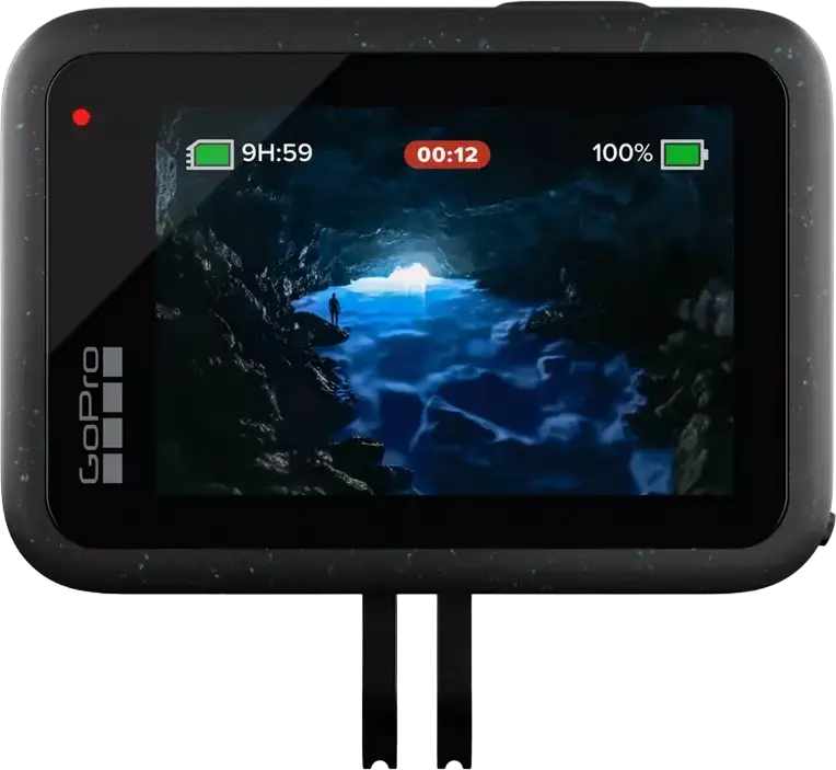 GoPro HERO12 Black Action Camera, 5.3K 60fps Video, 27MP, GP2 Processor, HyperSmooth 6.0 Stabilization, Waterproof, 2.27" Touch Screen, Black