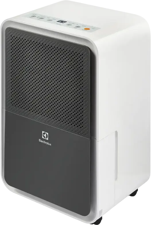Electrolux EDH-15L Dehumidifier, 15L/day Capacity, 20m2 Coverage, 4 Operating Modes, 24h Timer, Continuous Drainage, White/Grey, Plastic