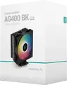 Cooler CPU Deepcool AG400 ARGB, TDP 220W, 4 heatpipe-uri de 6mm contact direct, ventilator PWM 120mm, rulment Hydro, compatibil Intel LGA1851/1700/1200/115x si AMD AM5/AM4