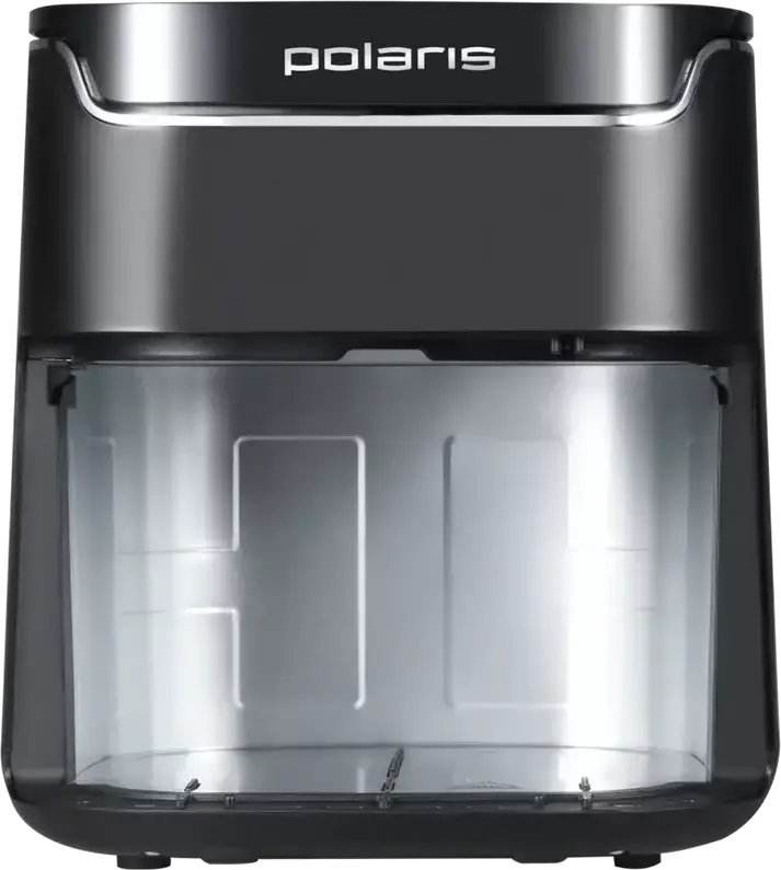 Friteuza cu aer cald Polaris PAF 5502, Capacitate 6L, Putere 1600W, Bol Antiaderent, Control Tactil cu Display, Negru