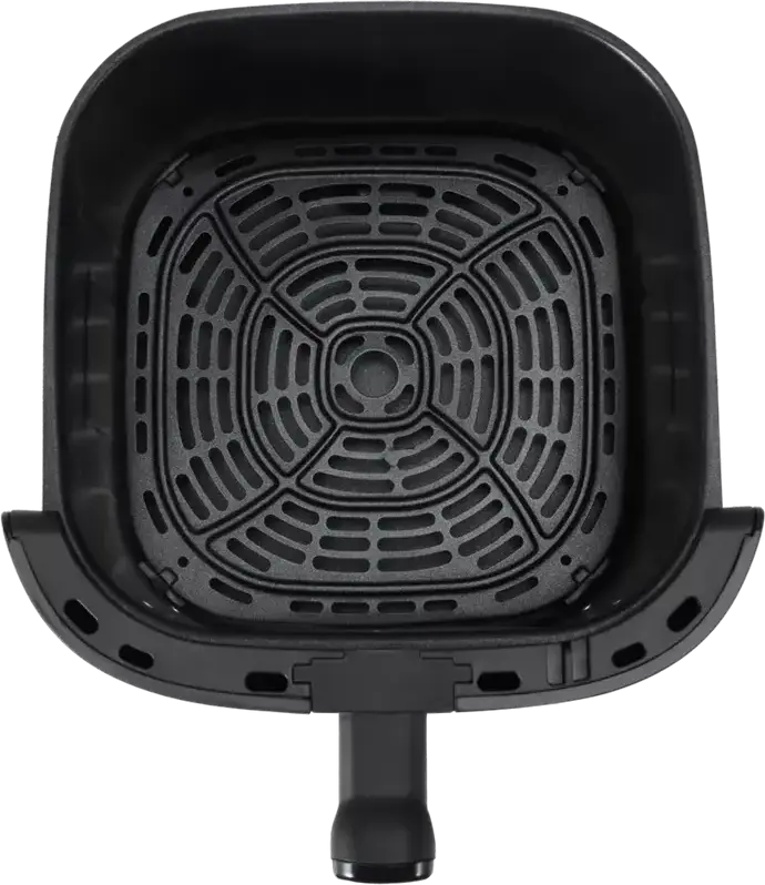 Friteuza cu aer cald Polaris PAF 5502, Capacitate 6L, Putere 1600W, Bol Antiaderent, Control Tactil cu Display, Negru