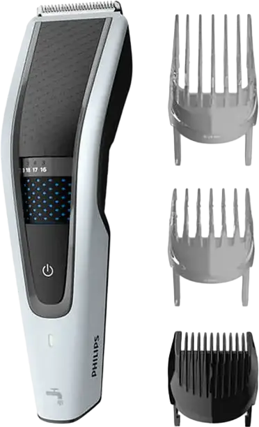 Philips Series 5000 HC5610 Hair Clipper, Stainless Steel Self-Sharpening Blades, Trim-and-Flow PRO, 28 Length Settings (0.5-28mm), Li-Ion Battery