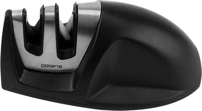 Set Cutite Polaris Graphit-4SS 4 Piese din Otel Inoxidabil cu Ascutitoar, Cutit de Bucatar, Universal si de Cojit, Manere Plastic Negru