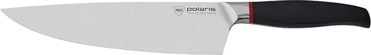 Polaris PRO collection-3SS 3-Piece Stainless Steel Knife Set - Chef's, Universal and Paring Knives, X50CrMoV13 Forged Blades, Ice Hardening, Black Plastic Ergonomic Handles