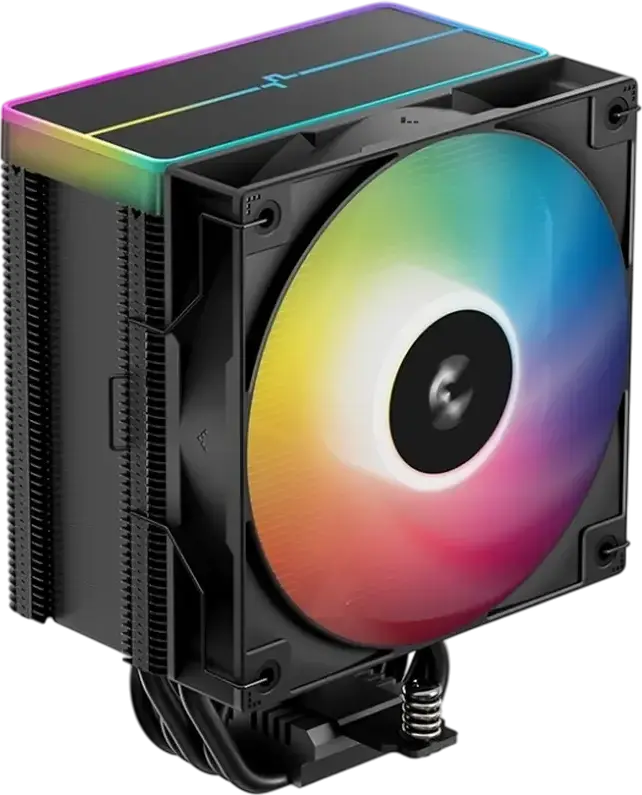 Кулер для процессора Deepcool AG500 BK ARGB V2 Single-Tower, TDP 240Вт, 5 медных тепловых трубок 6мм, PWM вентилятор 120мм, ARGB LED, для Intel LGA1851/1700/1200/115X и AMD AM5/AM4