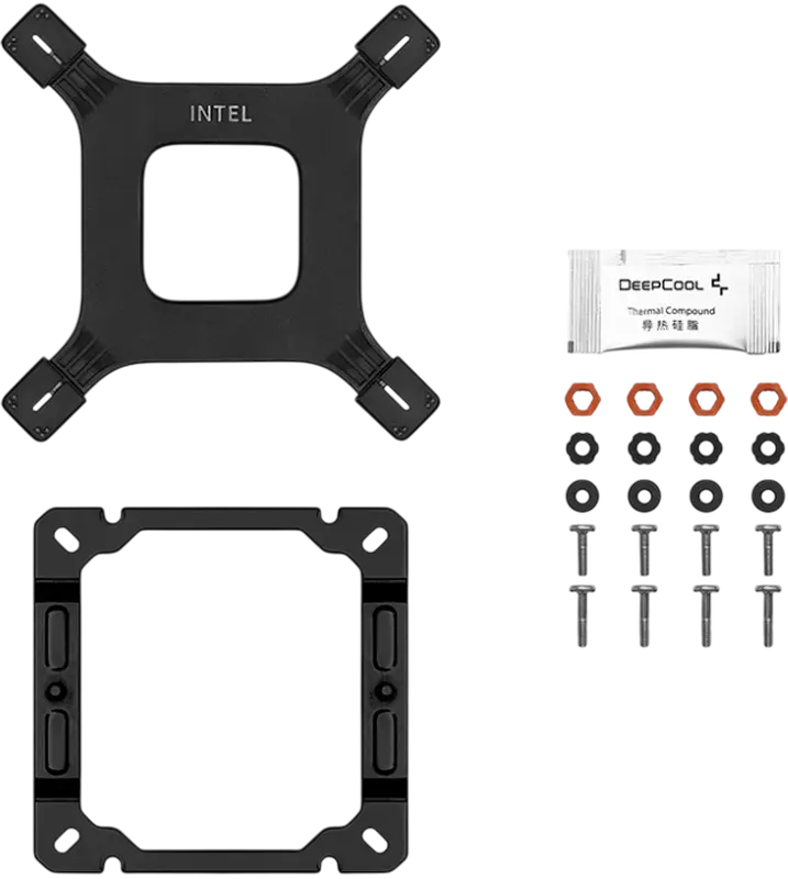 Кулер для процессора Deepcool AG500 BK ARGB V2 Single-Tower, TDP 240Вт, 5 медных тепловых трубок 6мм, PWM вентилятор 120мм, ARGB LED, для Intel LGA1851/1700/1200/115X и AMD AM5/AM4