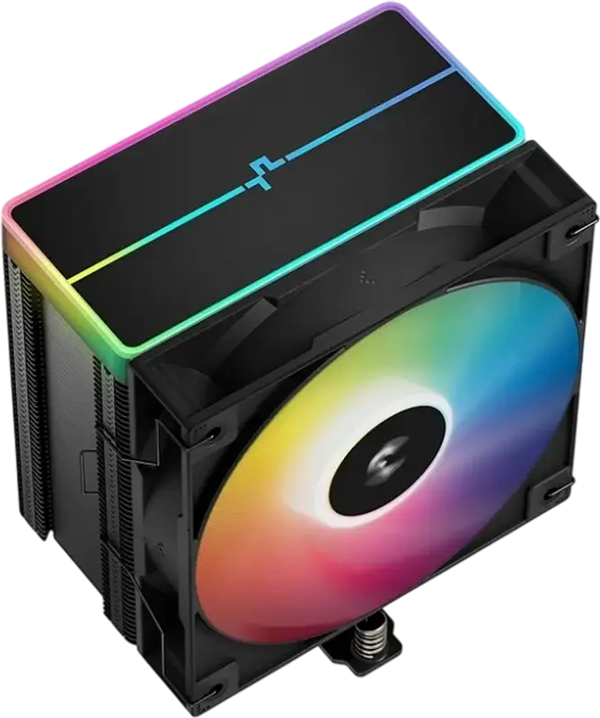 Кулер для процессора Deepcool AG500 BK ARGB V2 Single-Tower, TDP 240Вт, 5 медных тепловых трубок 6мм, PWM вентилятор 120мм, ARGB LED, для Intel LGA1851/1700/1200/115X и AMD AM5/AM4