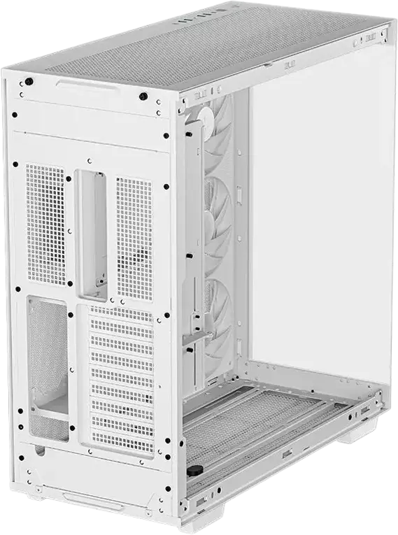 Carcasa Full-Tower Deepcool CH780, Alb, Dual Chamber cu Sticla Temperata Panoramica, Suport E-ATX, Montare GPU Verticala, Suport Radiator 420mm
