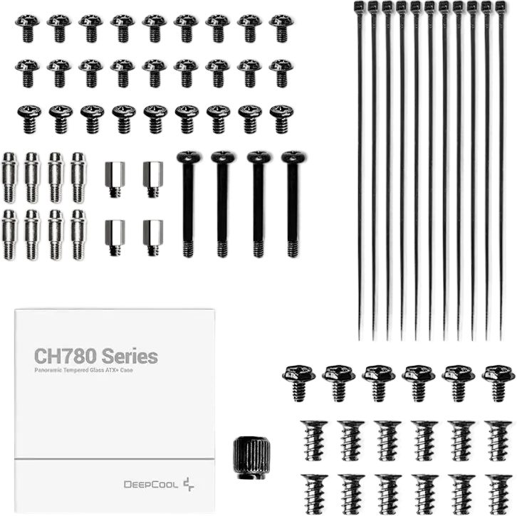 Carcasa Full-Tower Deepcool CH780, Alb, Dual Chamber cu Sticla Temperata Panoramica, Suport E-ATX, Montare GPU Verticala, Suport Radiator 420mm