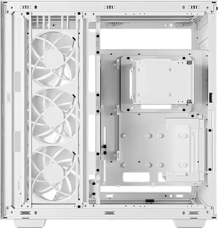 Carcasa Full-Tower Deepcool CH780, Alb, Dual Chamber cu Sticla Temperata Panoramica, Suport E-ATX, Montare GPU Verticala, Suport Radiator 420mm