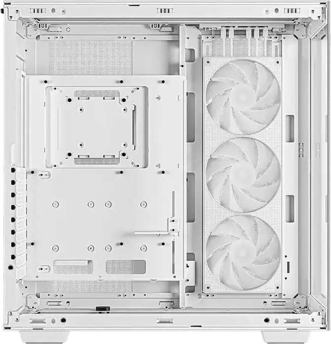 Carcasa Full-Tower Deepcool CH780, Alb, Dual Chamber cu Sticla Temperata Panoramica, Suport E-ATX, Montare GPU Verticala, Suport Radiator 420mm