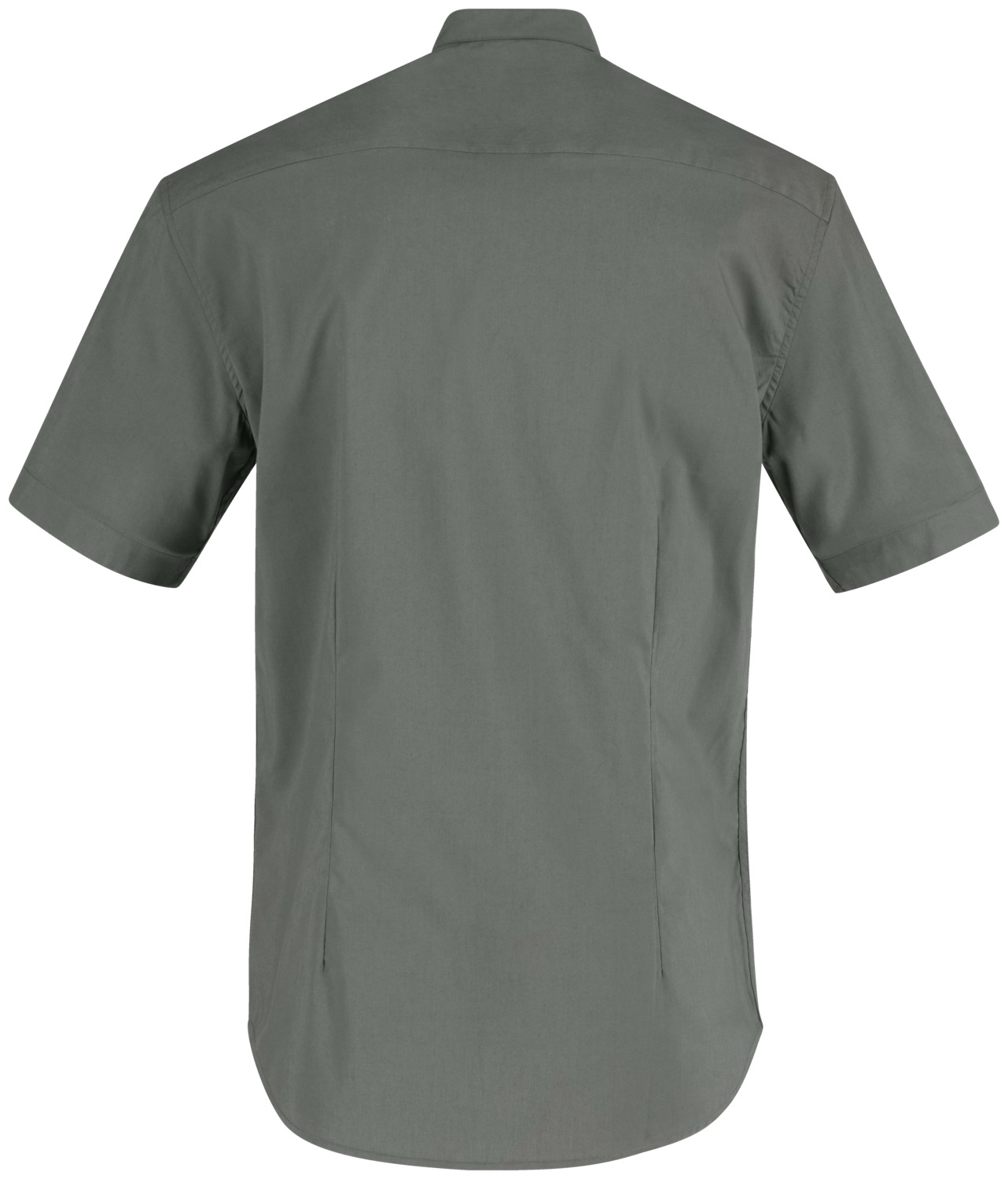 JOBELINE Lani Men's Short Sleeve Shirt, Regular Fit, Cotton Polyester Blend, Easy-Iron Easy-Care with Stand-up Collar and Rounded Hem